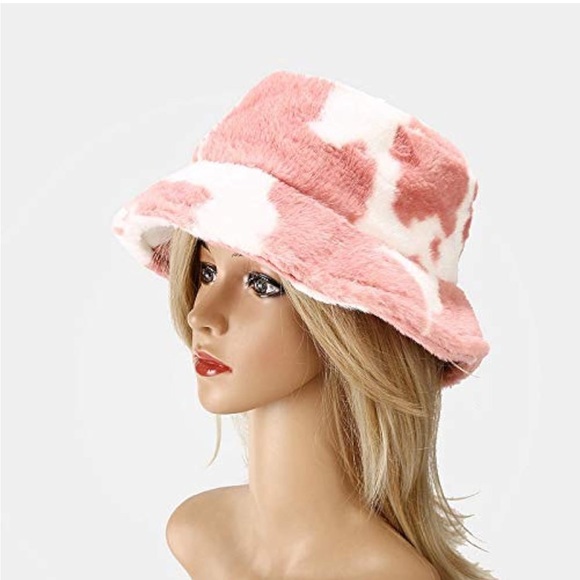 Pink and White Bucket Hat - Picture 1 of 6